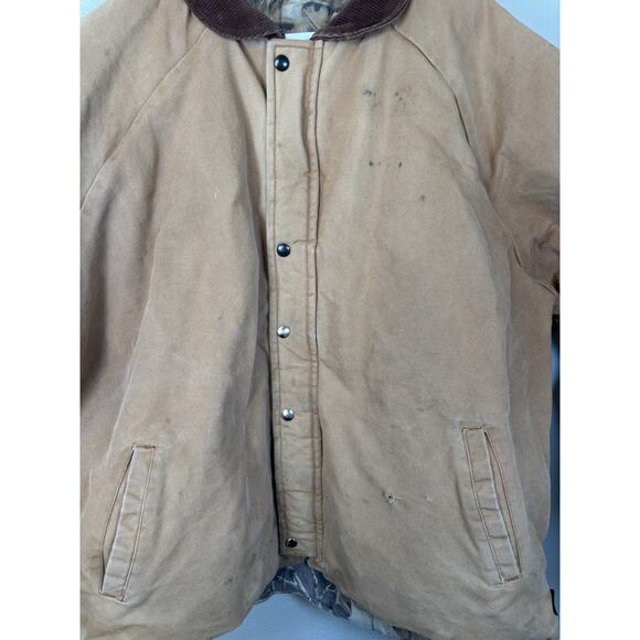 Vintage Walls Advantage Camo Coat Jacket Size XXL Reversible Corduroy Collar - Picture 2 of 13
